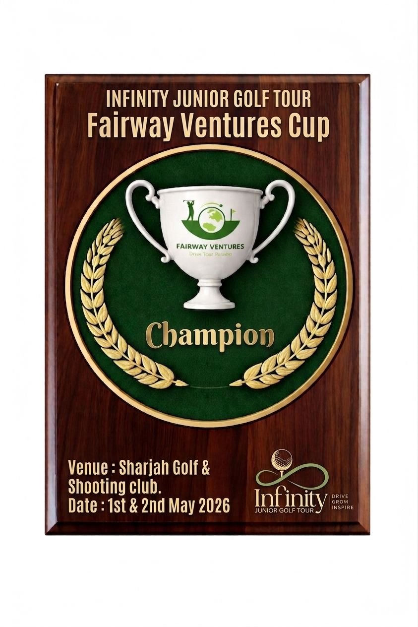 FairwayVentures Cup Champion Plaque