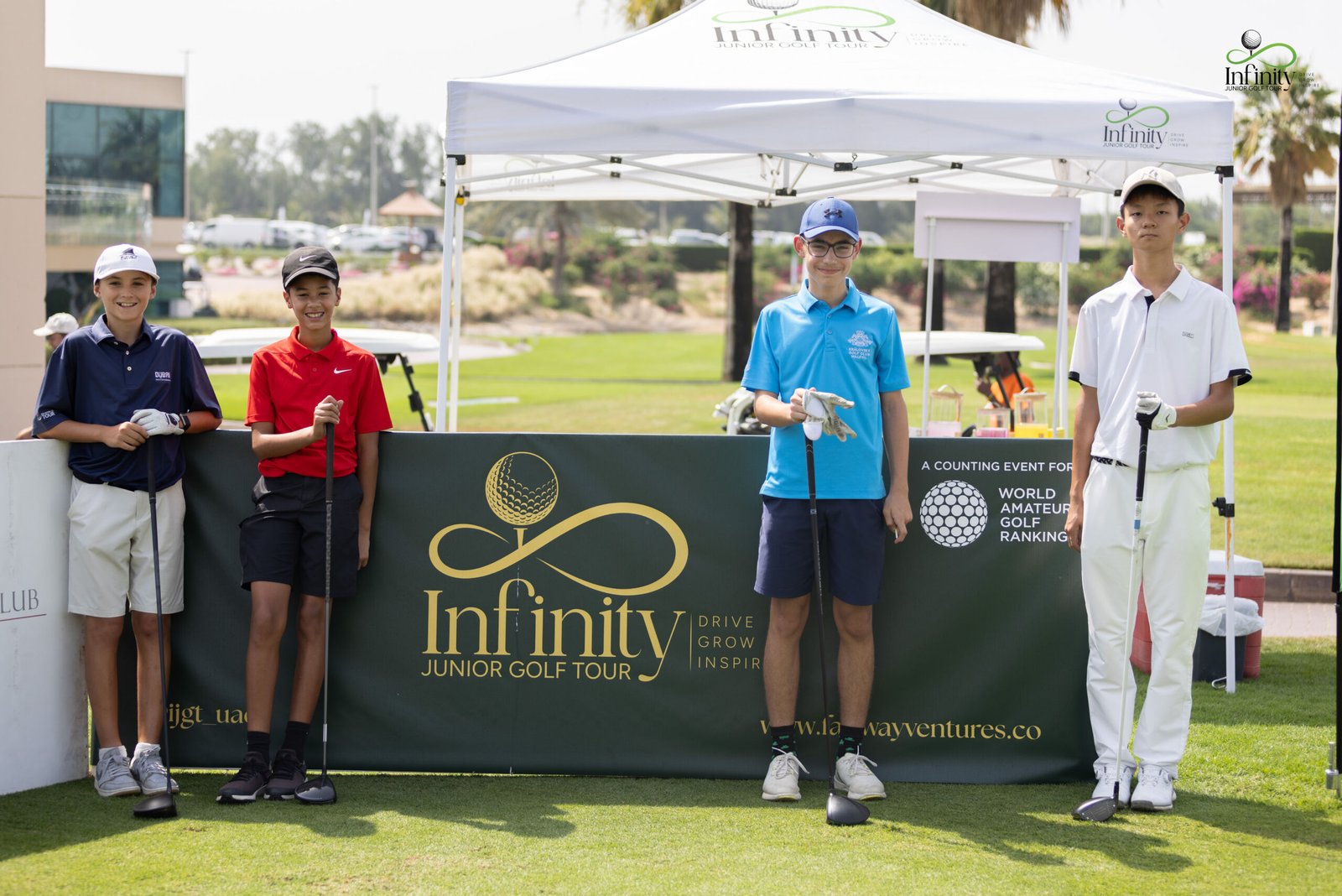 Sponsor activations at the Fairway Ventures Cup